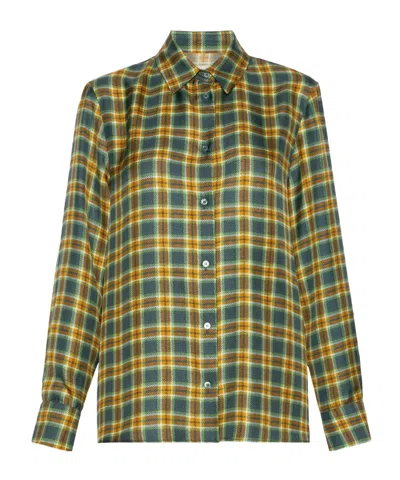 Weekend Max Mara Collared Long-sleeved Shirt In Multi