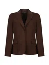 Weekend Max Mara Collared Single-breasted Jacket In Multi