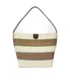 Weekend Max Mara Colorblock Shoulder Bag In White