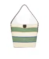Weekend Max Mara Colorblock Shoulder Bag In White
