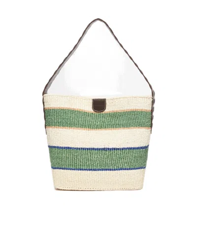 Weekend Max Mara Colorblock Shoulder Bag In White