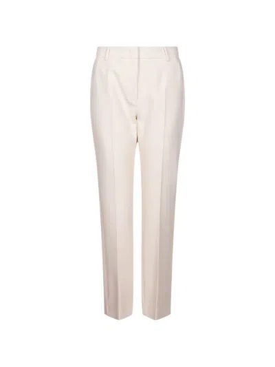 Weekend Max Mara Tailored Crease Trousers Silk Nylon Blend In Multi