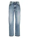 Weekend Max Mara Contrast-stitching Jeans In Blue