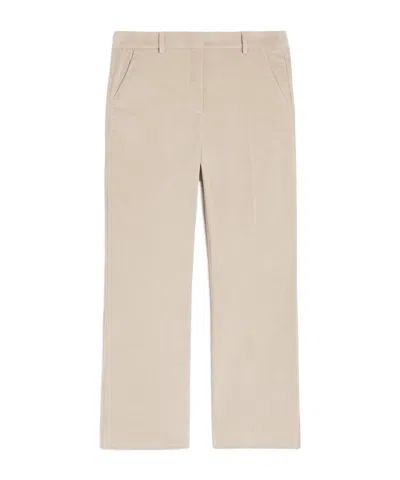 Weekend Max Mara Corduroy Pants In Neutral