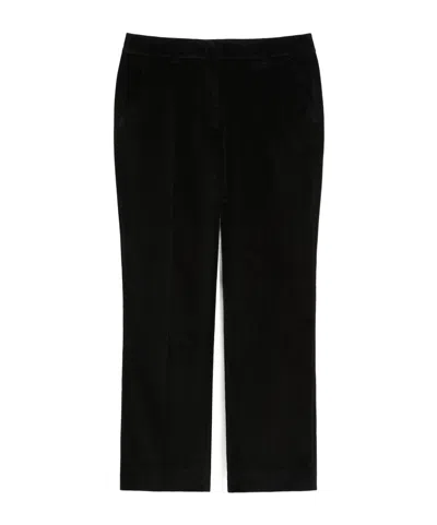 Weekend Max Mara Corduroy Trousers In Black