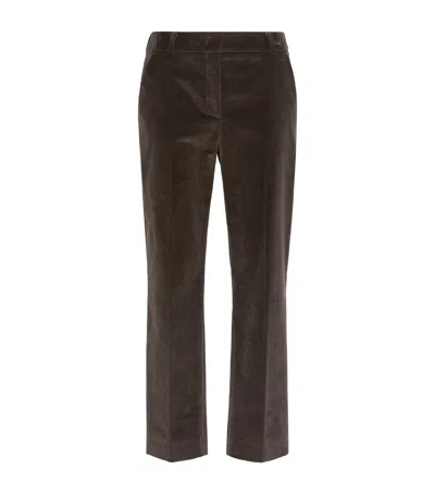 Weekend Max Mara Corduroy Trousers In Brown