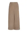 Weekend Max Mara Corduroy Wide-leg Trousers In Brown
