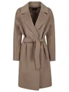 Weekend Max Mara Corte Coat In Brown