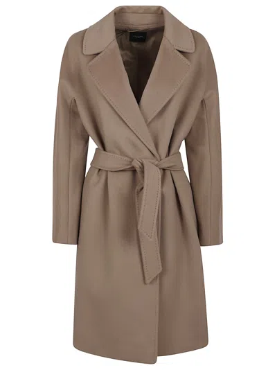Weekend Max Mara Corte Coat In Brown