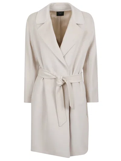 Weekend Max Mara Corte Coat In White