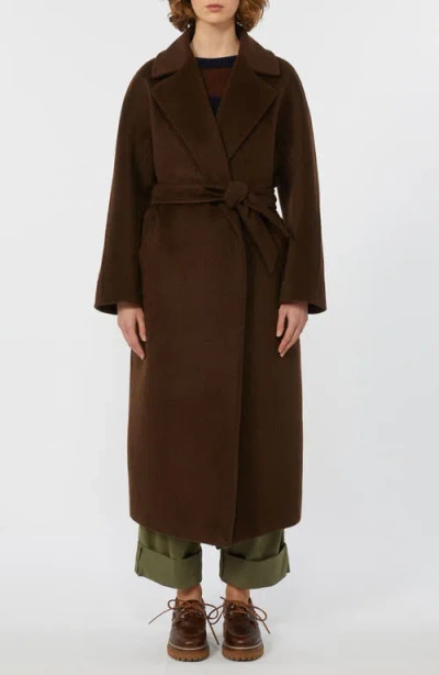 Weekend Max Mara Corte Virgin Wool Coat In Black