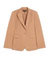 Weekend Max Mara Cotton And Linen Blazer In Desert-colored