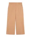 Weekend Max Mara Cotton And Linen Canvas Pants In Nude