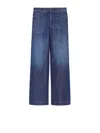 Weekend Max Mara Volpino Wide Denim Jeans In Blue