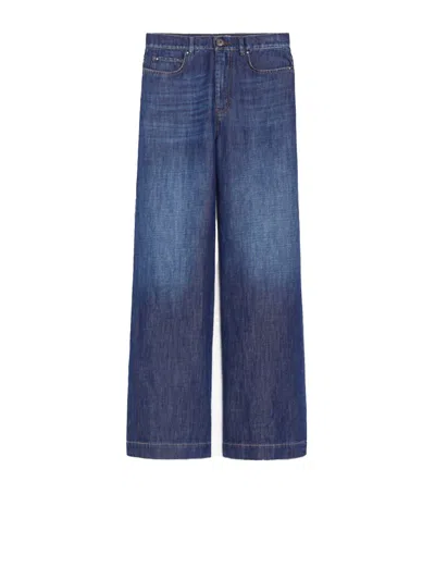 WEEKEND MAX MARA WEEKEND MAX MARA COTTON AND LINEN DENIM JEANS