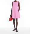 Weekend Max Mara Cotton And Linen Short Dress In Pink In Pink