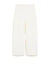 Weekend Max Mara Cotton And Linen Trousers In White