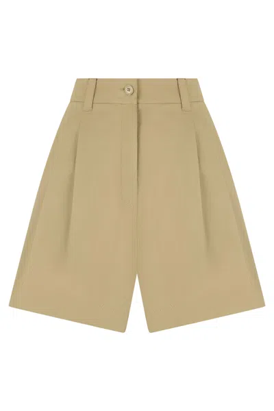 Weekend Max Mara Cotton Bermuda In Orange