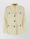 WEEKEND MAX MARA COTTON BLEND BACCA JACKET WITH LONG SLEEVES