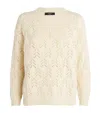 Weekend Max Mara Teramo Cotton Blend Sweater In Beige