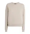 Weekend Max Mara Cotton-blend Embroidered-logo Sweatshirt