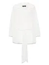 Weekend Max Mara Bluse Aus Baumwollgemisch In White