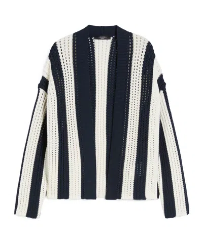 WEEKEND MAX MARA COTTON YARN CARDIGAN