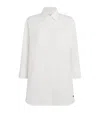 Weekend Max Mara Cotton Cropped-sleeve Oxford Shirt In White