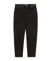 Weekend Max Mara Cotton Denim Barrel Jeans In Black