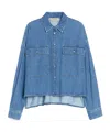 Weekend Max Mara Cotton Denim Shirt In Blue