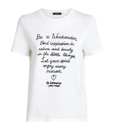 Weekend Max Mara Cotton Embroidered T-shirt