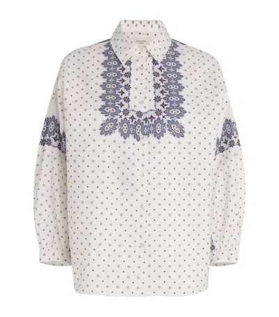 WEEKEND MAX MARA COTTON FLORAL PRINT SHIRT