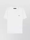 Weekend Max Mara Butterfly Logo Embroidered Crewneck T-shirt In White