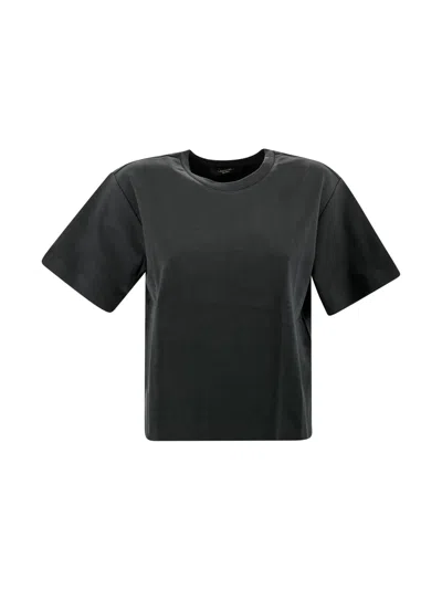 Weekend Max Mara Cotton Jersey T-shirt In Black