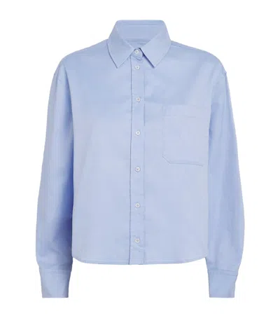 Weekend Max Mara Cotton Long-sleeve Shirt In Brown