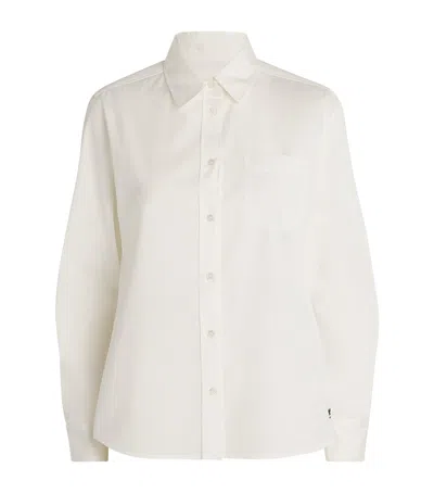 Weekend Max Mara Cotton Long-sleeve Shirt In White