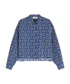 Weekend Max Mara Cotton Long-sleeved Shirt In Blueberry Color