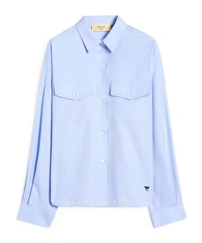Weekend Max Mara Chest-pocket Shirt In Blue
