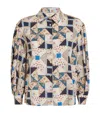 Weekend Max Mara Cotton Patchwork Shirt In Beige