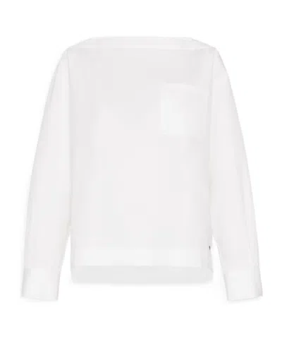Weekend Max Mara Cotton Poplin Blouse In White