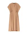 Weekend Max Mara Cotton-poplin Dress In Desert-colored