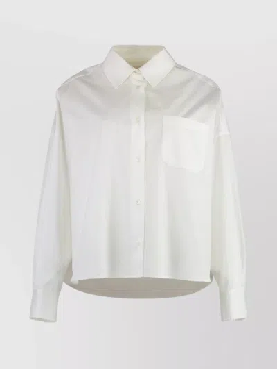 WEEKEND MAX MARA COTTON POPLIN SHIRT CHEST POCKET