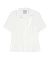 Weekend Max Mara Button-up Short-sleeved Top In White