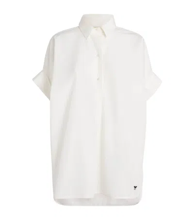 Weekend Max Mara Cotton Poplin Top In White