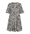 Weekend Max Mara Short Dress In Patterned Jersey In Black