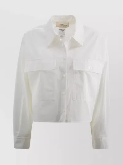 WEEKEND MAX MARA COTTON SHIRT WITH CHEST POCKETS AND CUFFED SLEEVES