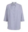 Weekend Max Mara Flared Poplin Shirt In Gray