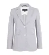 Weekend Max Mara Cotton Striped Blazer In Navy