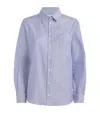 Weekend Max Mara Piadena Striped Poplin Shirt In Blue