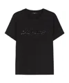 Weekend Max Mara T-shirt With Vello Logo Embroidery In Jersey In Black